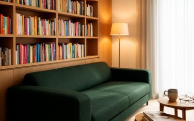 Comment aménager un coin lecture avec un canapé HcommeHome et créer une ambiance musicale relaxante ?